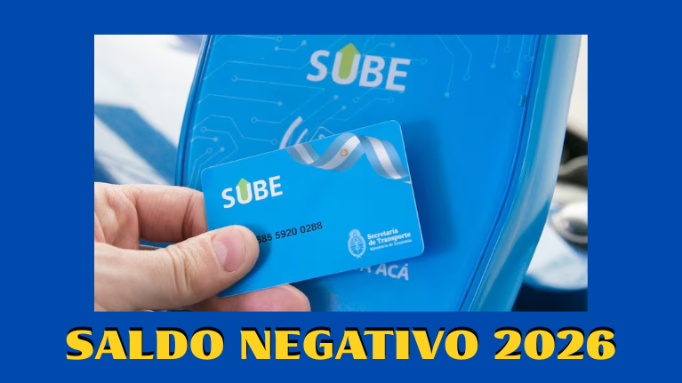 Tarjeta SUBE y salgo negativo