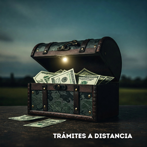 Cofre con dólares